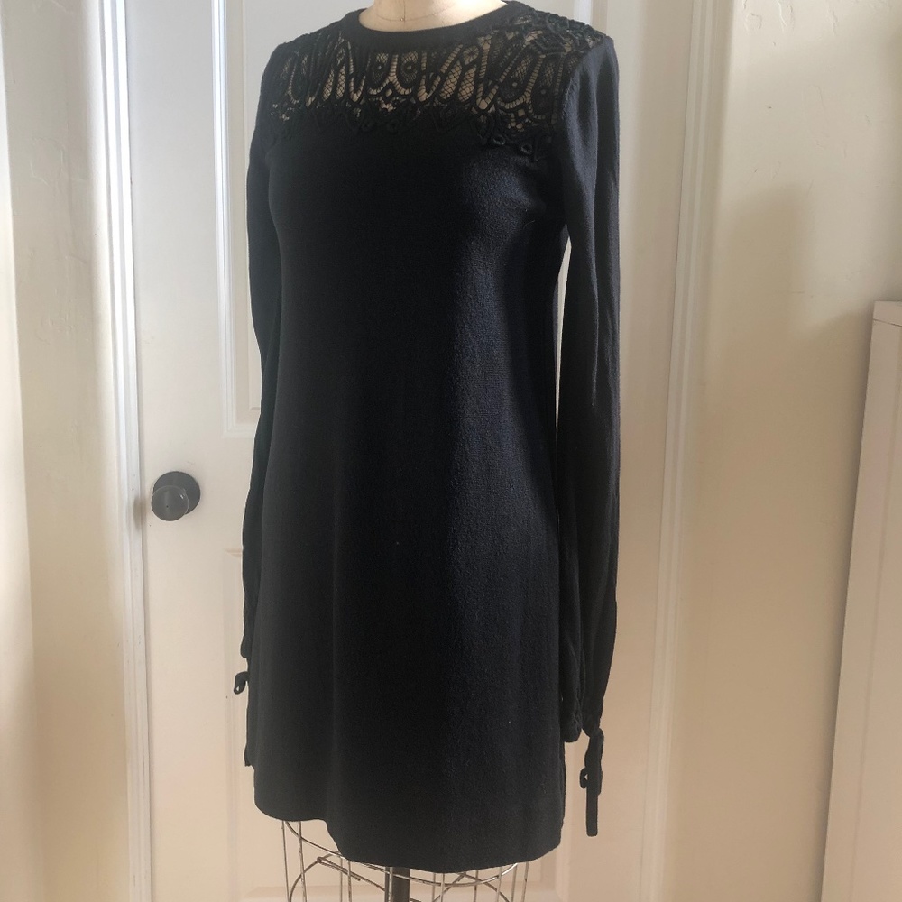 Chloe Wool / Silk Black Dress